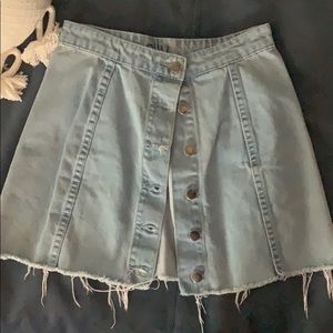 Denim short skirt